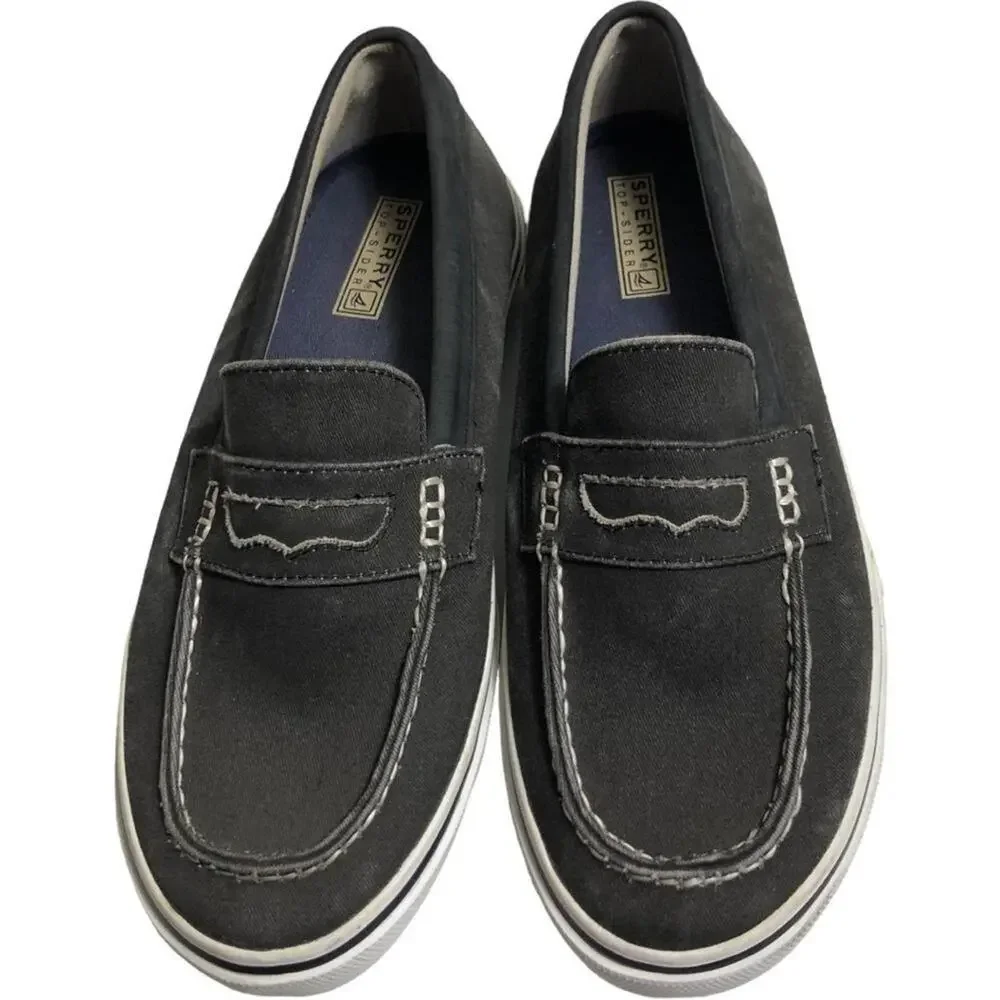 Sperry Top-Sider Gray Canvas Loafers